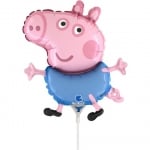 Малък фолиев балон Джордж Пепа Пиг Peppa Pig 35 см, без пръчка