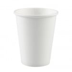 Картонени бели чаши Frosty White 250 мл, 8 броя