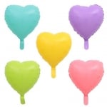 Балон Макарон Сърце фолио 1 бр., цвят по избор