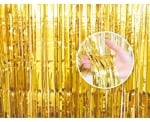Бляскава Завеса от Ресни Злато, 90 х 240 см