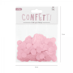 Насипни хартиени конфети розови кръгчета, 15 гр