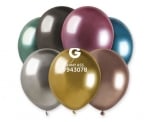 Балони Хром Shiny микс Gemar 13 см, 100 броя