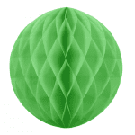 Зелена хартиена топка тип пчелна пита, 30 см