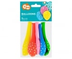 Разноцветни Балони на звездички, 5 броя