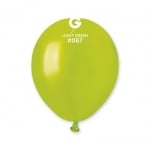 Зелен малък балон светлозелен металик 13 см AM50/67, пакет 100 броя