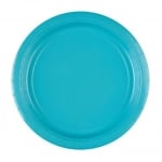 Картонени чинии в ярко син цвят, карибско синьо FSC 23 см, 8 броя