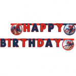 Гирлянд банер Happy Birthday Спайдърмен Spider-Man Crime Fighter