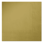 Салфетки злато металик 33 см, 20 броя
