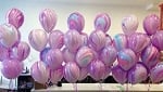 Мраморен Балон Fashion Agate Розово-лилаво-син 28 см QL