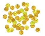 Насипни Конфети Златни кръгчета с холографен ефект 1.5 см, 18 гр