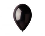 Балон Черен металик 30 см, пакет 100 броя