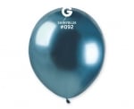 Балон Хром Син Shiny Blue Gemar 13 см, пакет 100 броя