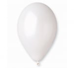 Балон Бял Металик Перлено бяло 30 см, пакет 100 броя