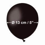 Малък черен балон 13 см A50/14, пакет 100 броя