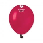 Малък кръгъл балон бордо пастел 13 см A50/47, пакет 100 броя