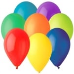 Балони микс разноцветни 26 см, пакет 100 броя