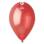 Балон червен металик 26 см GM90/53, пакет 100 броя