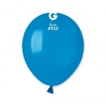 Син малък кръгъл балон 13 см A50/10, пакет 100 броя