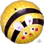 Фолиев балон пчеличка Bumblebee, кръг 43 см
