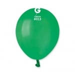 Зелен тъмнозелен малък кръгъл балон латекс 13 см A50/13, пакет 100 броя