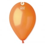 Балон оранжев металик 26 см GM90/31, пакет 100 броя