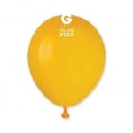 Малък кръгъл жълт балон 13 см A50/03, пакет 100 броя