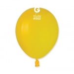 Малък жълт кръгъл балон светложълт 13 см A50/02, пакет 100 броя