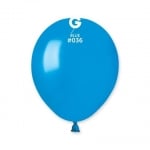 Малък кръгъл балон син металик 13 см AM50/36
