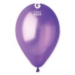 Балон лилав металик 26 см GM90/34, пакет 100 броя