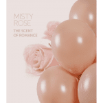 Малък кръгъл балон пепел от рози Misty Rose 13 см A50/99, пакет 100 броя