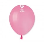 Малък кръгъл розов балон 13 см A50/06, пакет 100 броя