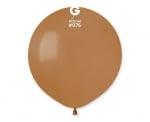 Млечно кафяв кръгъл балон латекс 48 см Мока MOCHA G150/76