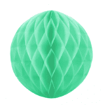 Декоративна хартиена топка мента, тип пчелна пита, 30 см