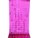 Ресни за фонова декорация стена циклама ярко розов металик фолио 100 х 200 см