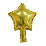 Мини балон звезда злато металик 13 см