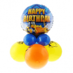 Комплект балони за рожден ден строителни машини, с помпа
