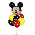 Комплект балони Мики Маус точки на стойка, 7 броя ж