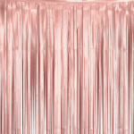 Бляскава завеса от ресни розово злато мат, 100 х 200 см