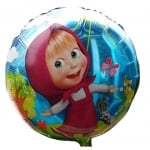 Фолиев балон Маша кръг, 43 см