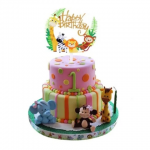 Топер за торта Happy Birthday Джунгла, Сафари, Животни