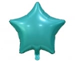 Фолиев балон звезда - тюркоаз мат , 44 см