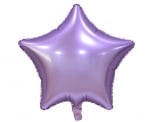 Фолиев балон звезда - светлолилав мат , 44 см