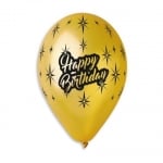 Балон за рожден ден злато металик 30 см, 1 брой