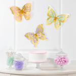 Декорация за стена пеперуди Butterfly Shimmer, 3 броя