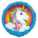 Балон Еднорог кръг Cute Unicorn