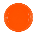 Малки чинийки оранжеви- пластмаса, 10 броя