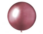 Балон розов хром Shiny Pink Gemar GB150/91 48 см, пакет 25 броя