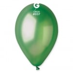 Балон зелен металик GM90/37 26 см, пакет 100 броя