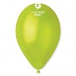 Балон светлозелен металик GM90/67 26 см, пакет 100 броя