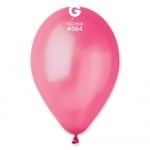 Балон розов циклама металик GM110/64 -28 см, пакет 100 броя